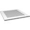Ekena Millwork Vertical Surface Mount PVC Gable Vent: Non-Functional, w/ 3-1/2"W x 1"P Standard Frame, 26"W x 28"H GVPVE26X2801SN - alternate 3